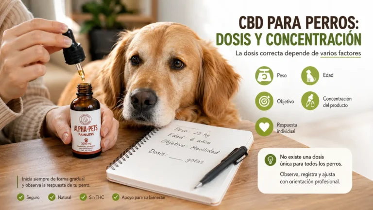 CBD para perros dosis