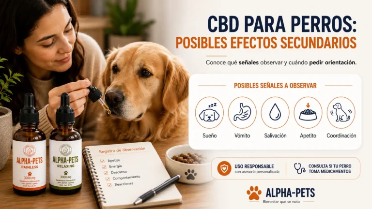 CBD para perros efectos secundarios